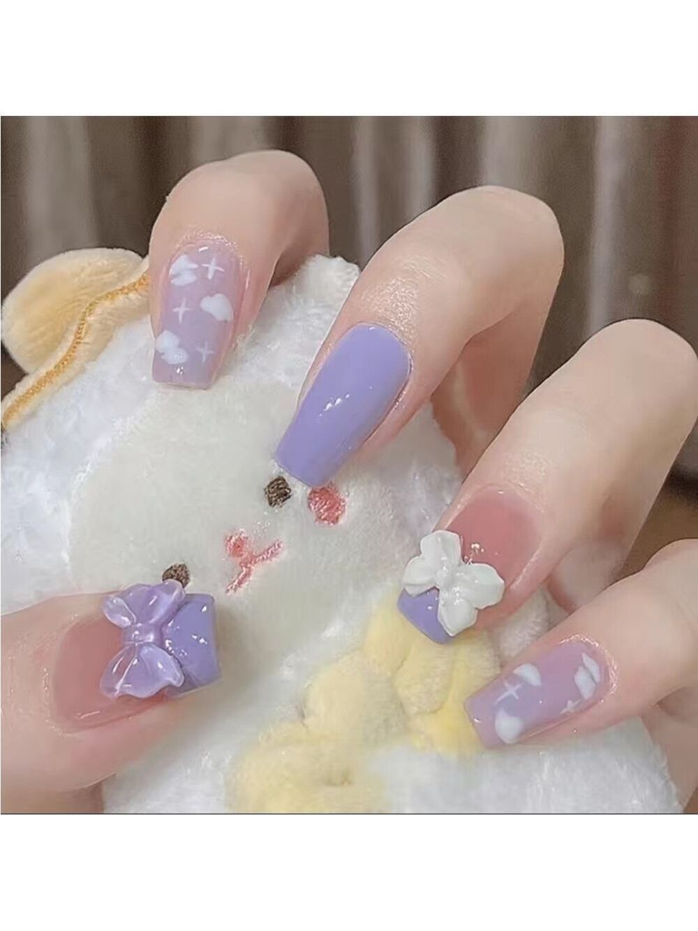 Periwinkle Dream - Nail Junkie - full artificial nail set
